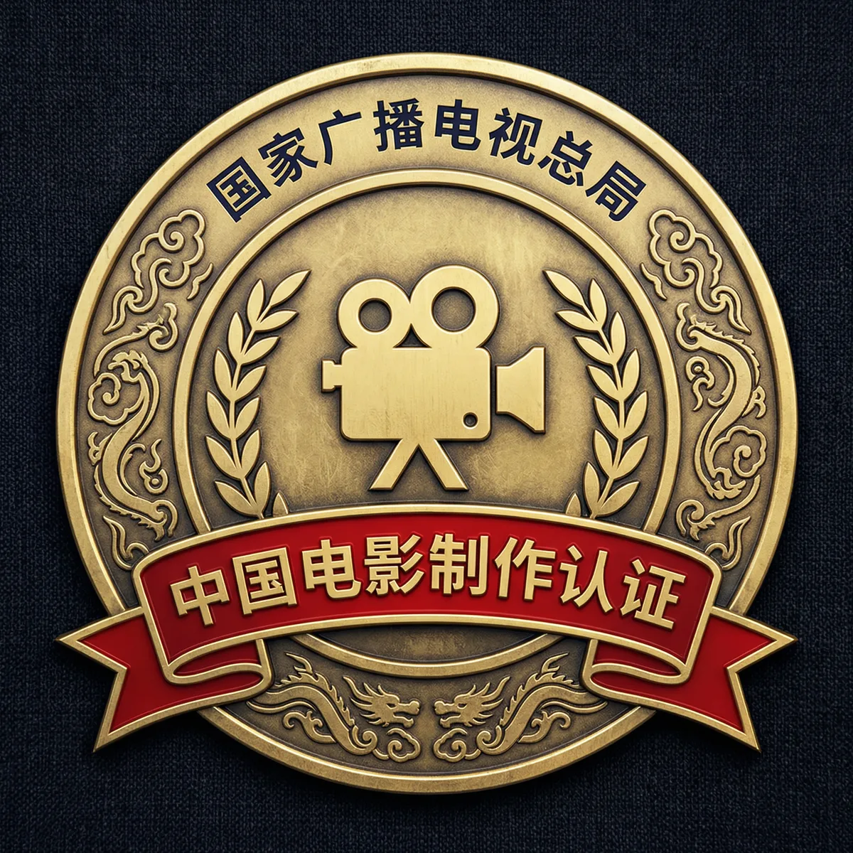 玩物社区影视制作许可证徽章-国家广播电视总局颁发